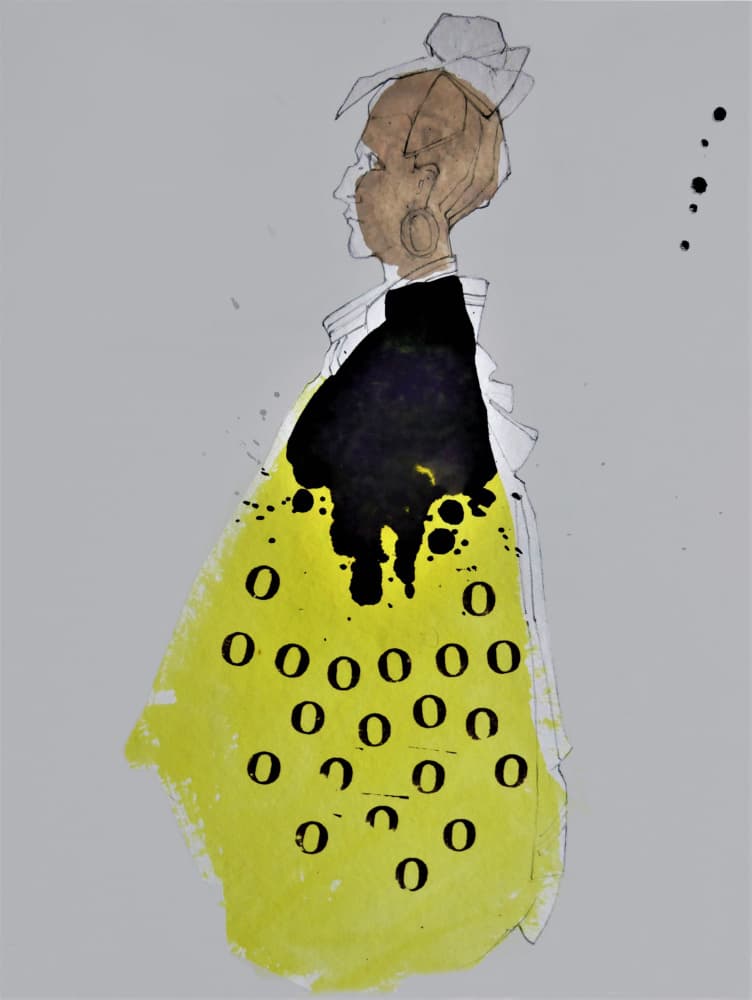 Modern Fashion Illustration by Doris Schmitz — canvas wall art