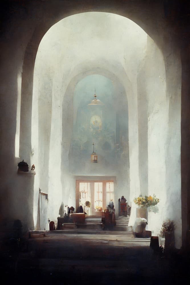 Sunlit Sanctuary by Treechild — canvas wall art