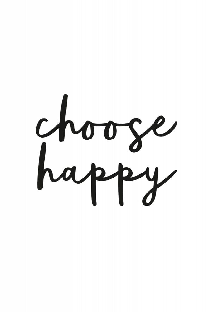 Choose Happy Quote by Brett Wilson — canvas wall art