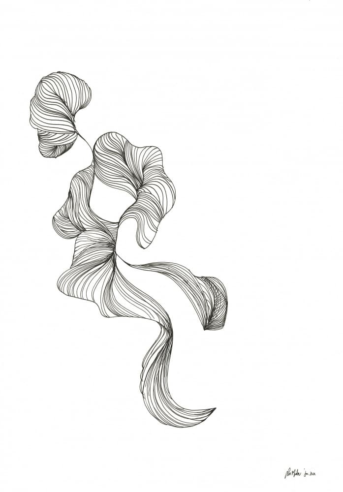 Elegant Organic Flow by Lor Muller — canvas wall art