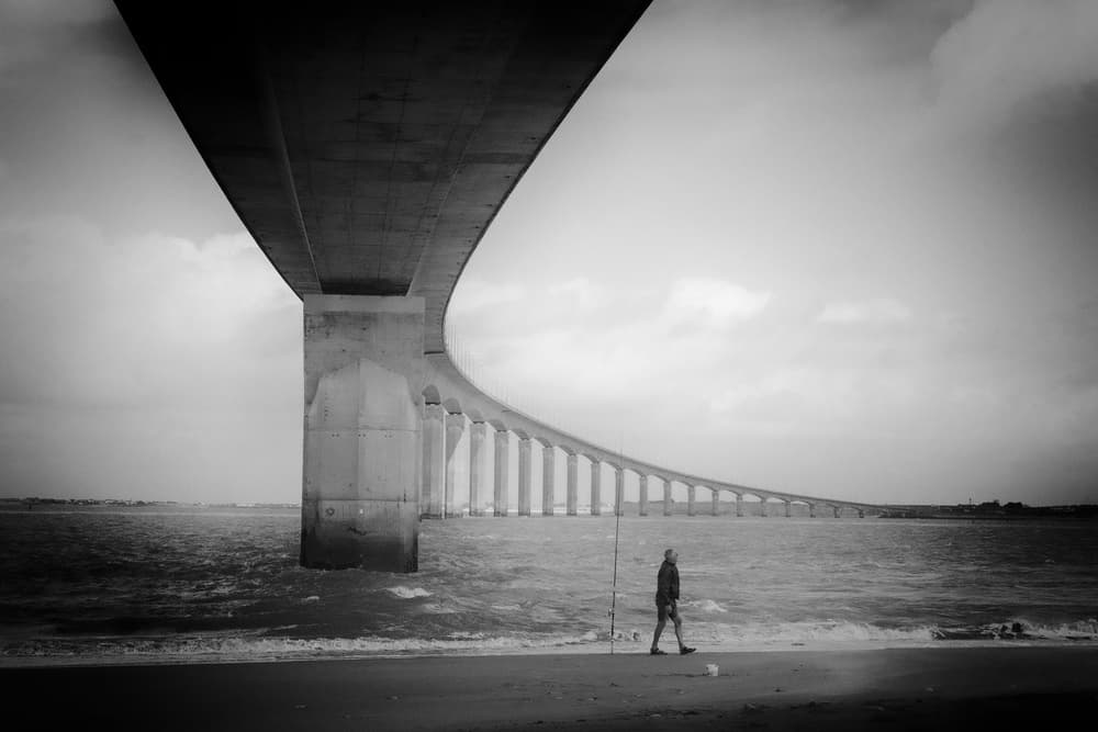 Coastal Bridge Walk by Luc Vangindertael (laGrange) — canvas wall art