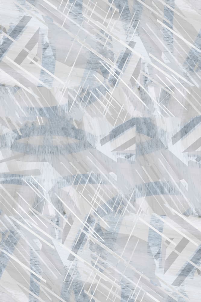 Cool Tone Geometric Abstract by cartissi — canvas wall art