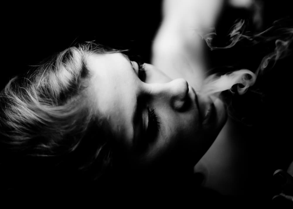 Ethereal Smoke Portrait by Erkan Camlilar — canvas wall art