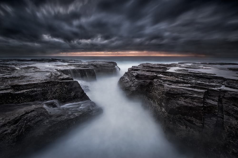 Stormy Coast Serenity by Joshua Zhang — canvas wall art