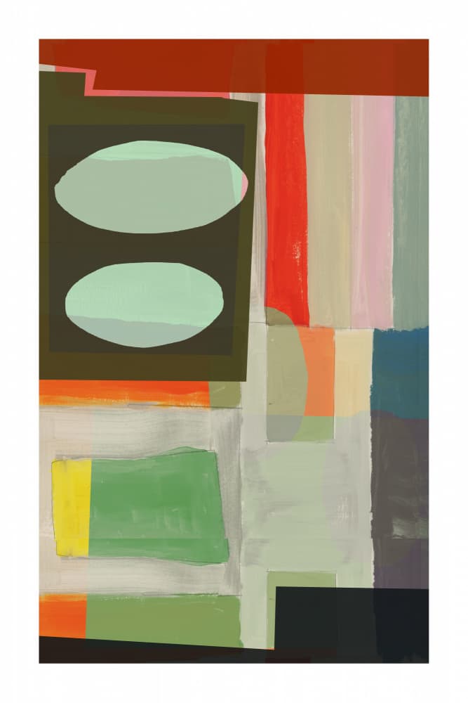 Colorful Abstract Blocks by cartissi — canvas wall art