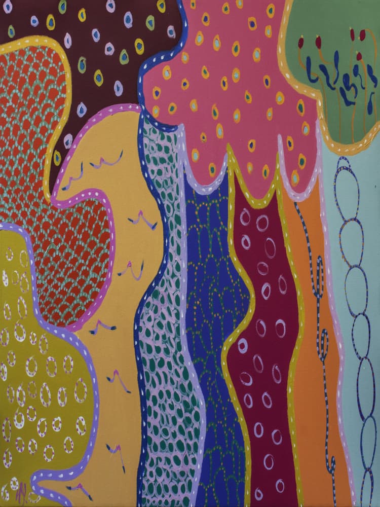 Vibrant Organic Patterns by Helen Joynson — canvas wall art