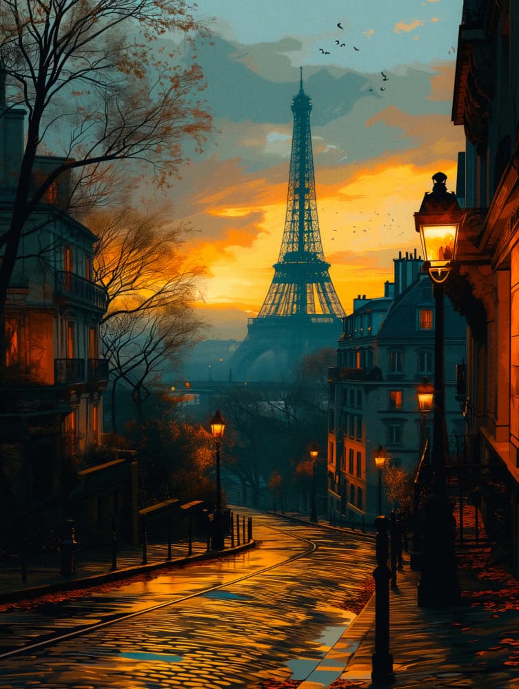 Welcome to Paris by Taudalpoi — canvas wall art