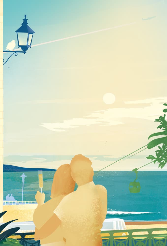 Romantic Ocean View by Annelien Smet — canvas wall art