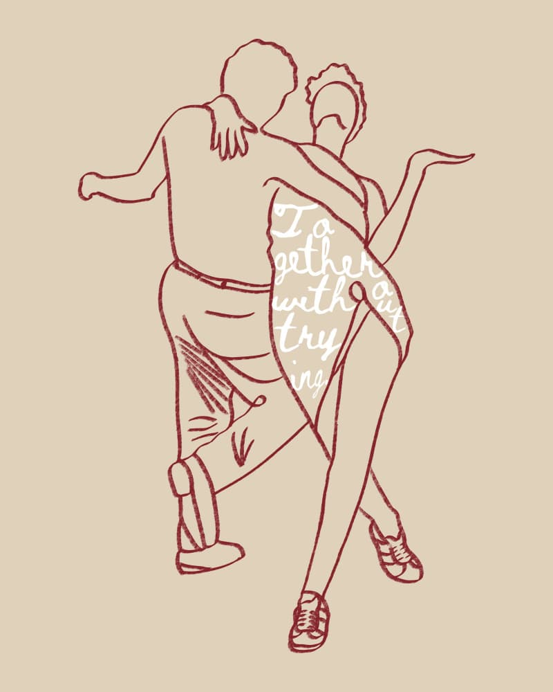 Together Without Trying by Uma Gokhale — canvas wall art
