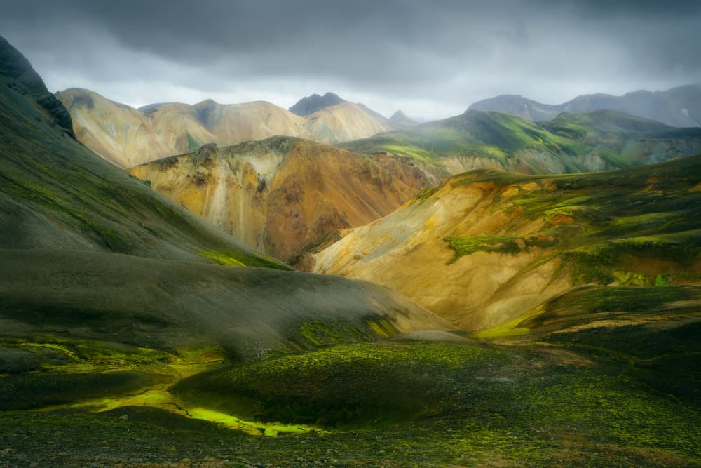 Colorful Mountain Valley by Ionut Petrea — canvas wall art