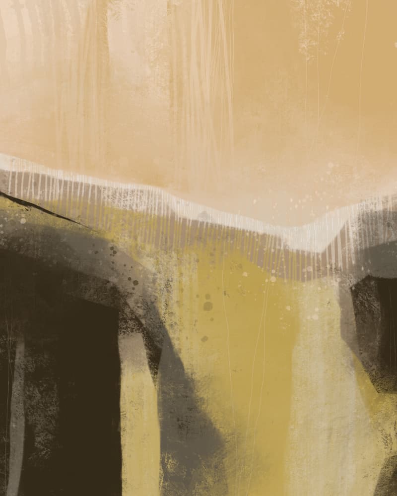 Abstract Horizon Landscape by MANSI SAXENA — canvas wall art