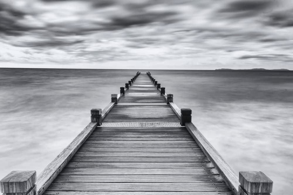 Pier To Horizon by Jean-Louis VIRETTI — canvas wall art