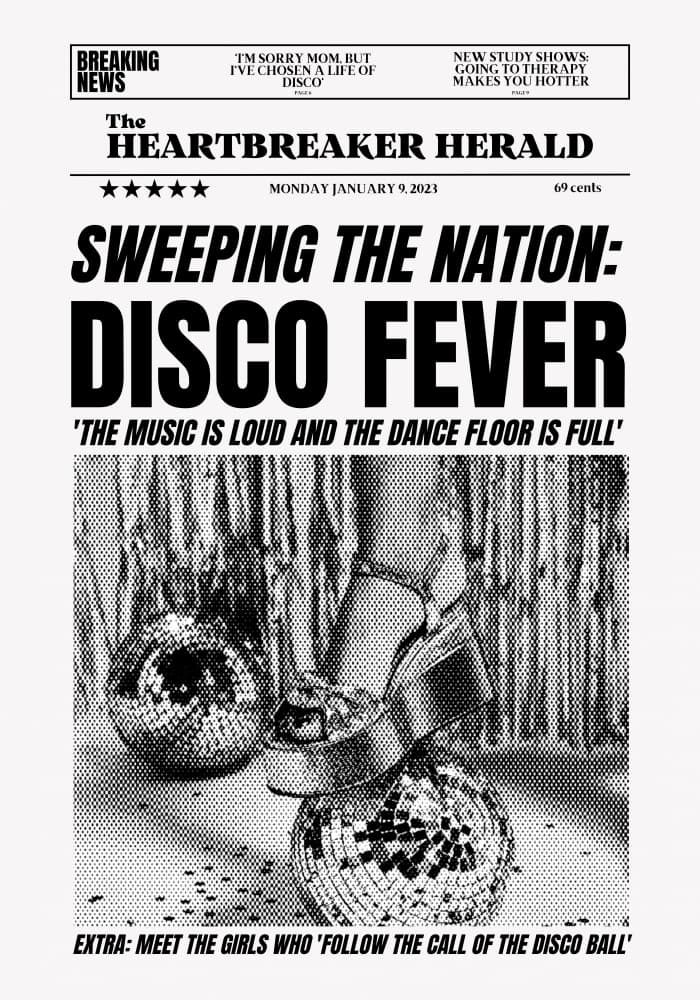 Platform Shoe Disco Fever by Athene Fritsch — canvas wall art