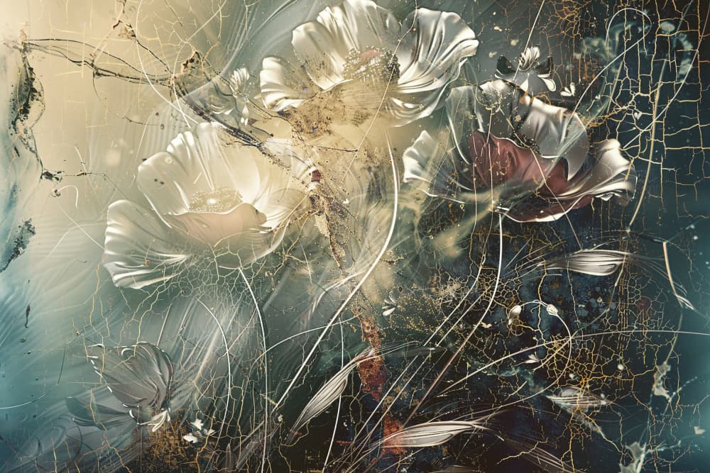 Dreamy Vintage Flowers by Rafal Kulik — canvas wall art