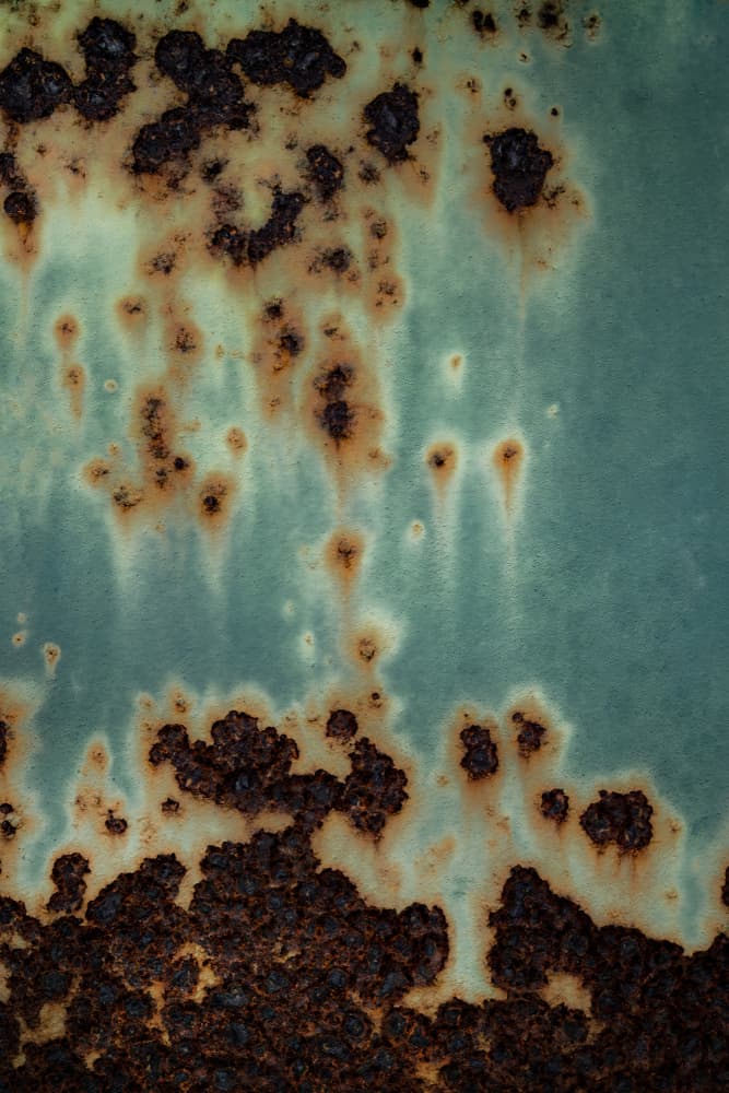 Weathered Teal Rust by Studio Meikle — canvas wall art