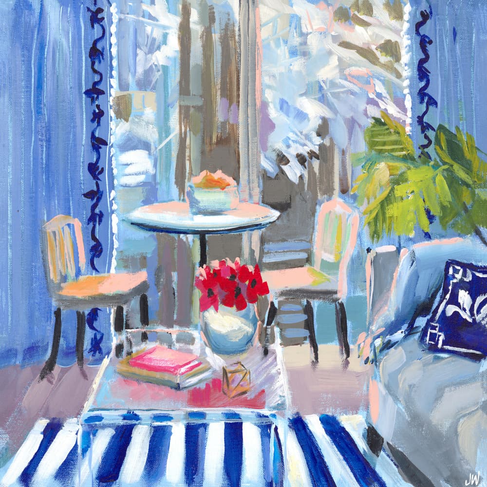 Moody Blues by Jenny Westenhofer — canvas wall art