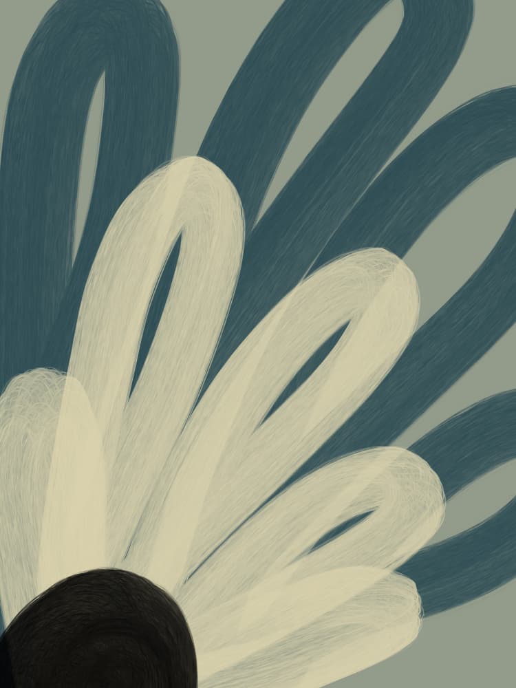 Serene Abstract Flower by Studio Palette — canvas wall art
