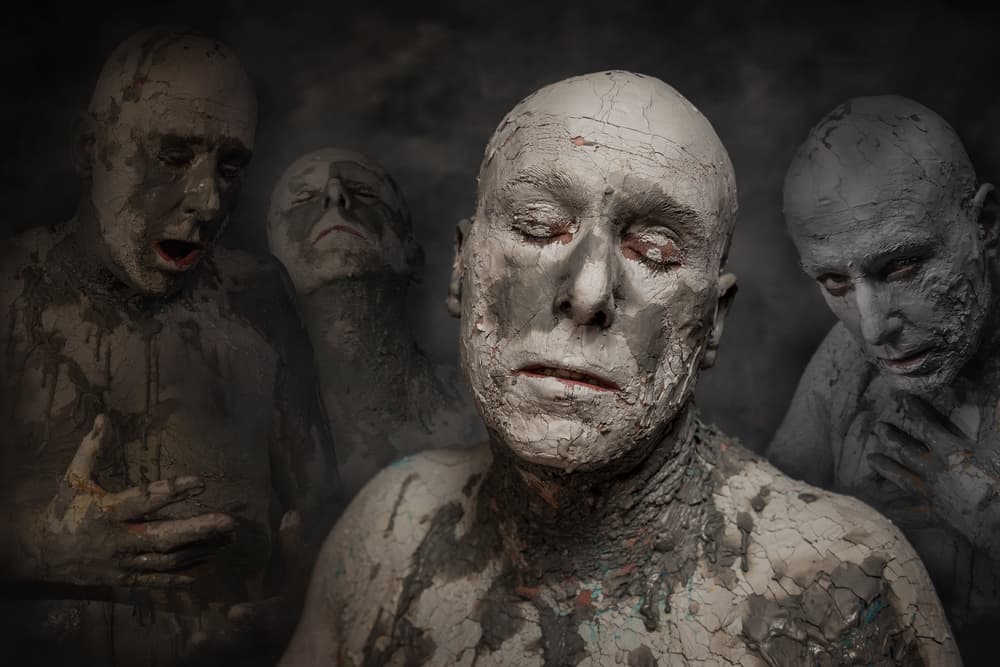 Cracked Mud Figures by Derek Galon MA FRPS FOPS — canvas wall art