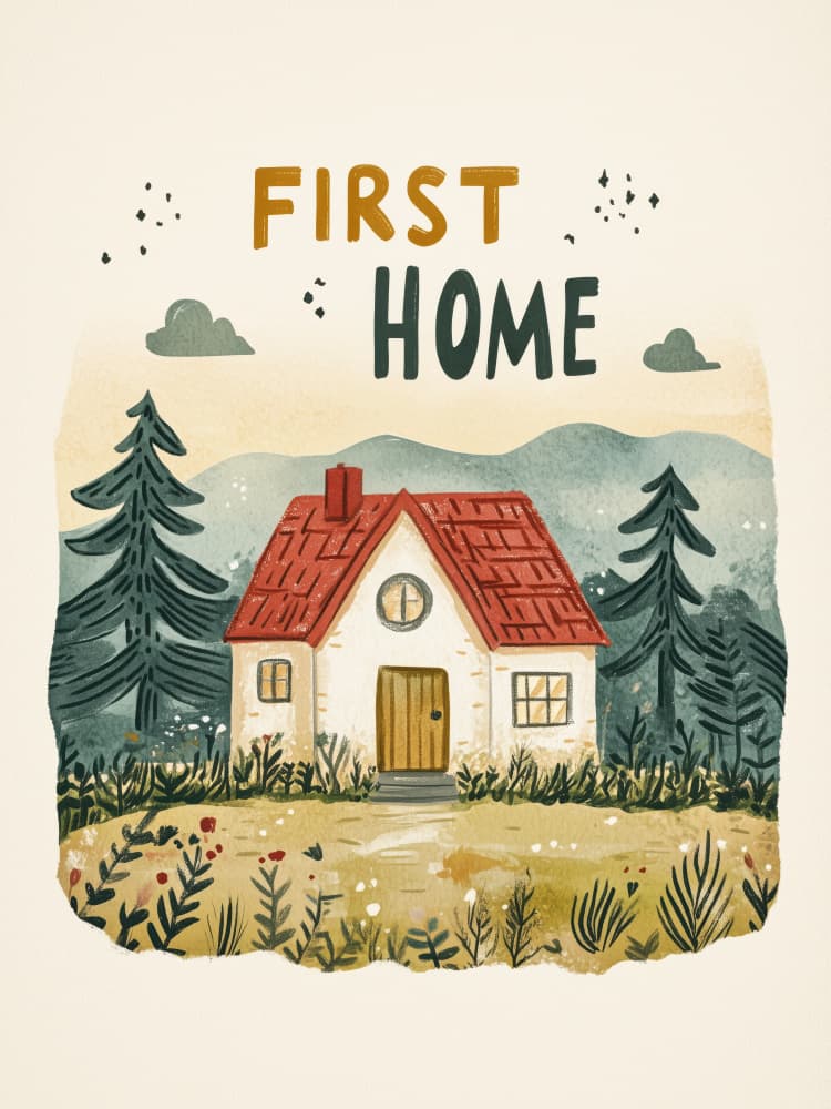 Cozy Cabin Dreams by Treechild — canvas wall art