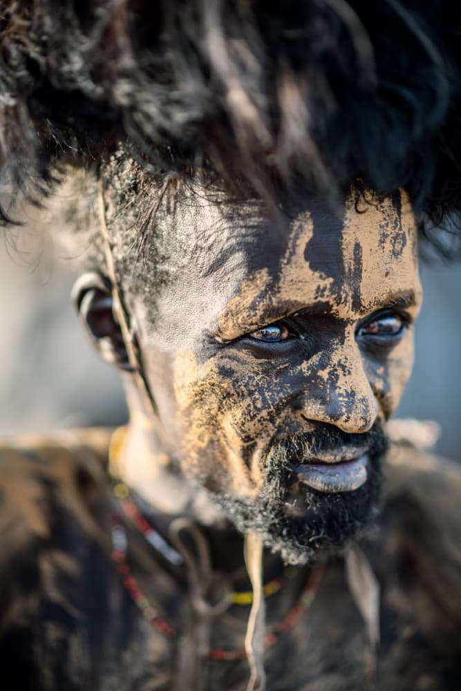 African Tribal Portrait by Trevor Cole — canvas wall art