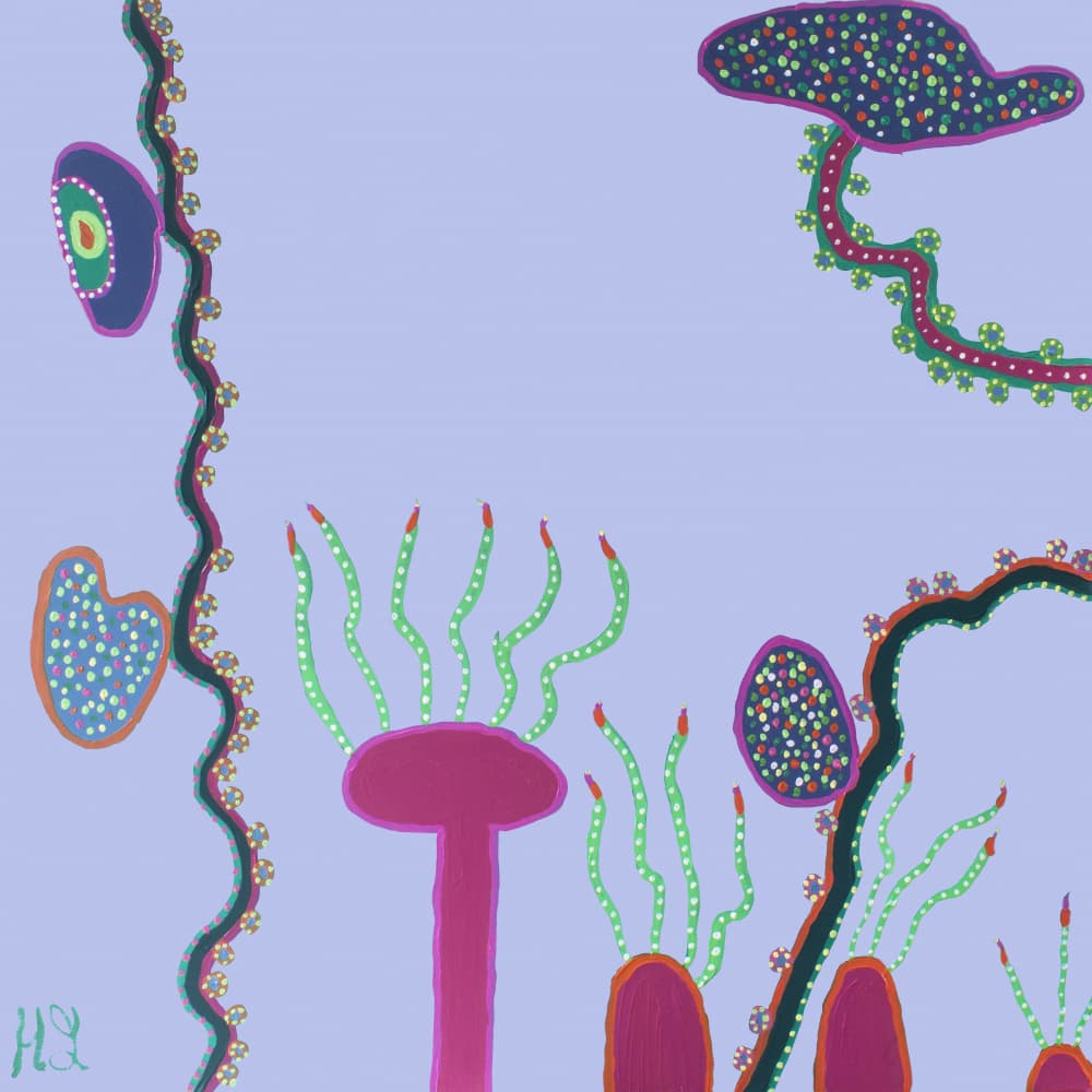 Whimsical Organic Forms by Helen Joynson — canvas wall art