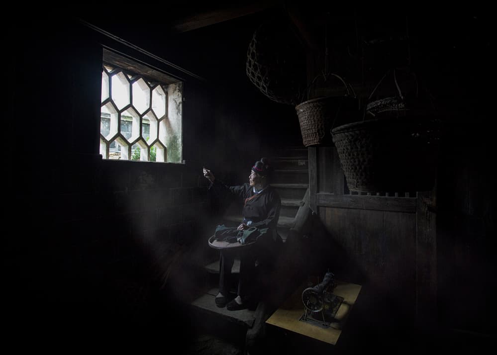 Woman by Window Light by Ahmed Abdulazim — canvas wall art