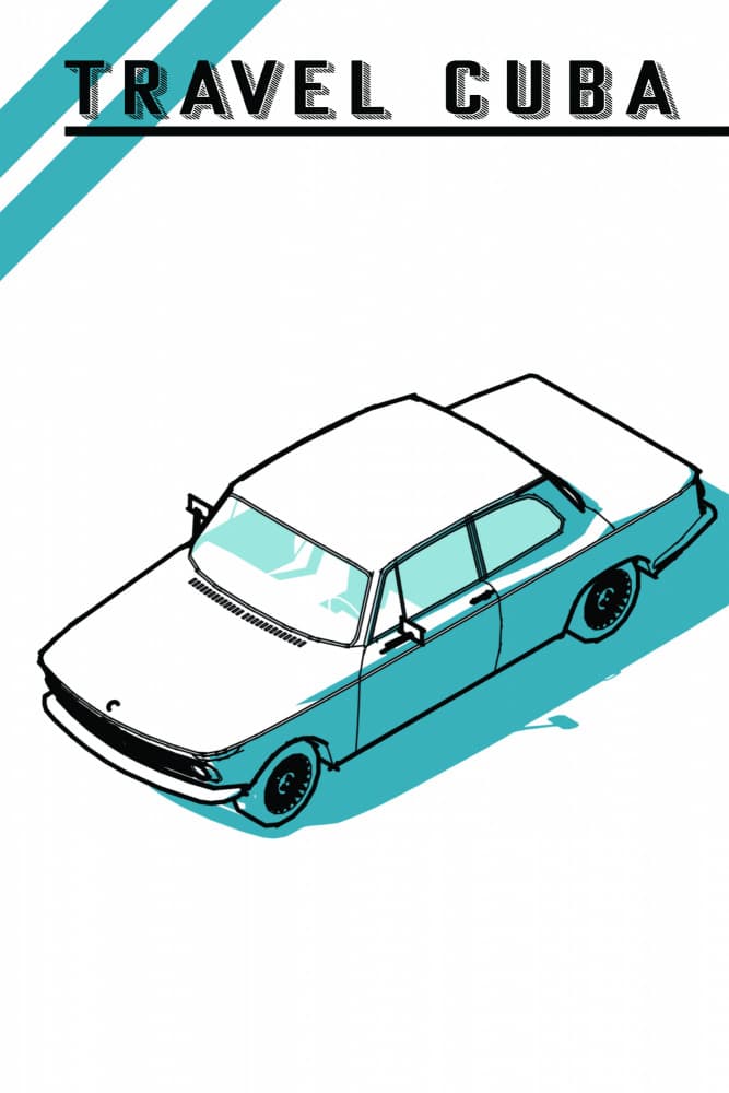 Travel Cuba Classic Car by jay stanley — canvas wall art