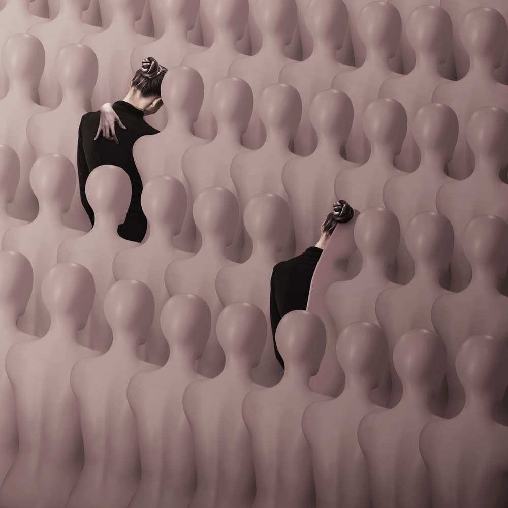 Connection In A Crowd by hardibudi — canvas wall art