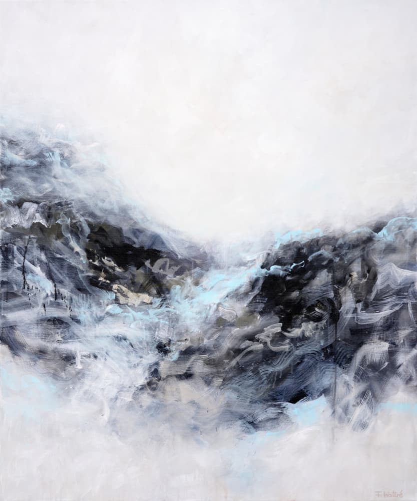 Frozen Mountain Valley by Françoise Wattré — canvas wall art