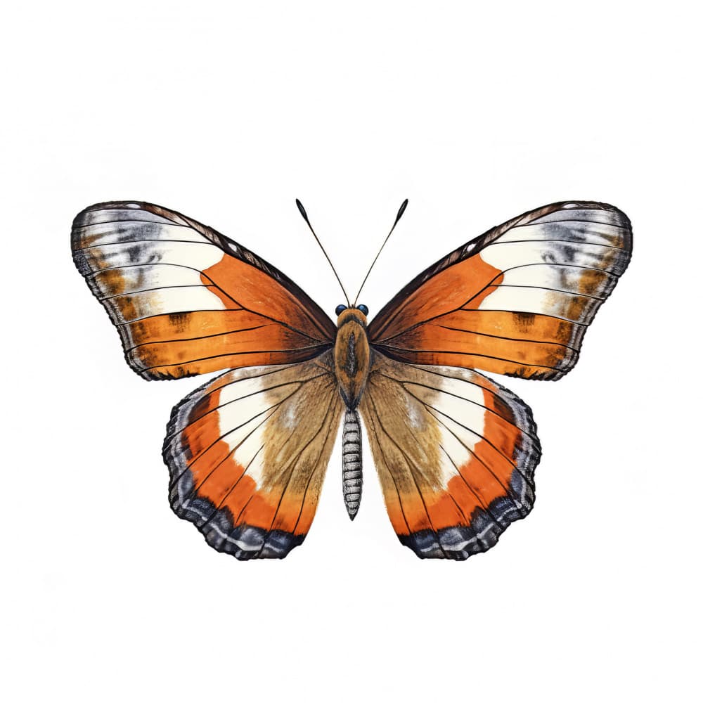 Vibrant Orange Butterfly by Bilge Paksoylu — canvas wall art