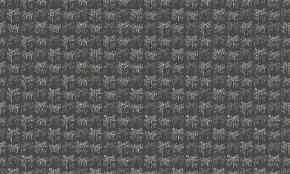 Gray Bows Pattern by Anis Illustration — canvas wall art