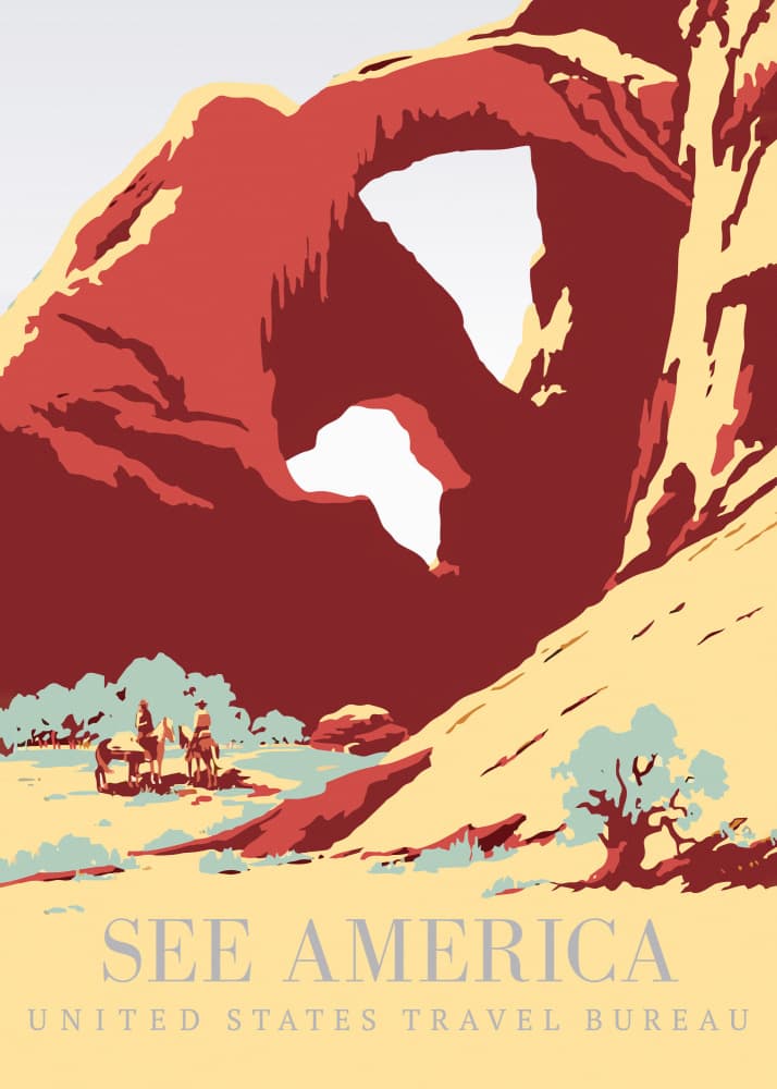 See America Poster by Vintage Travel Poster — canvas wall art
