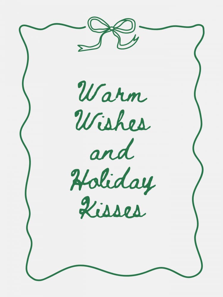 Warm Holiday Wishes by Jolly and Dash — canvas wall art