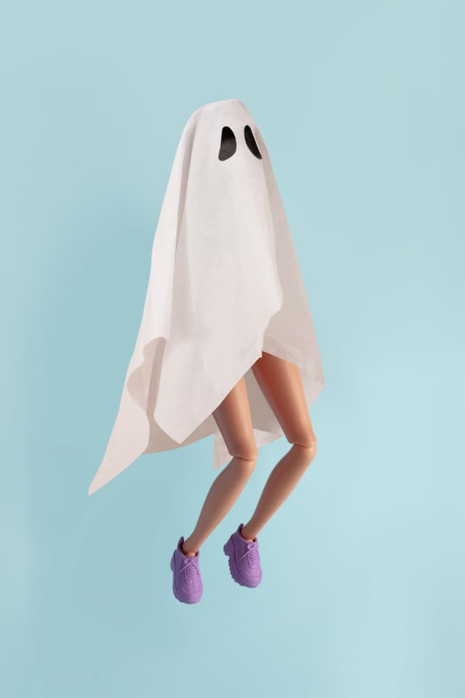 Whimsical Ghost Doll by Julia Ramiro — canvas wall art