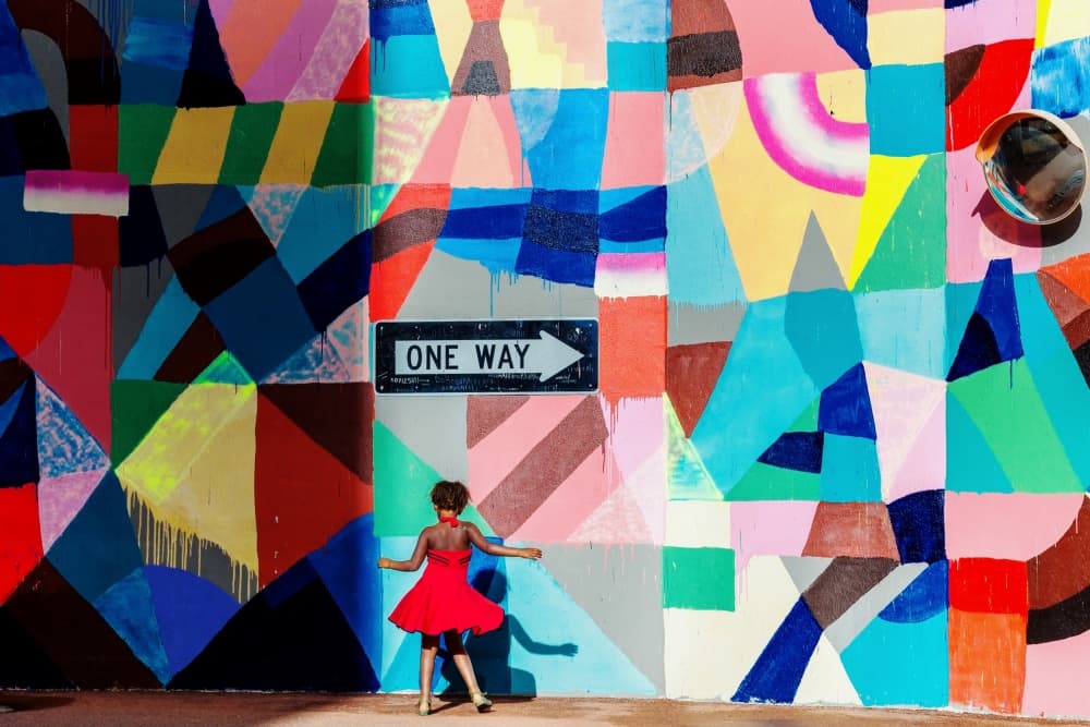 Vibrant Mural Dance by Gloria Salgado Gispert — canvas wall art