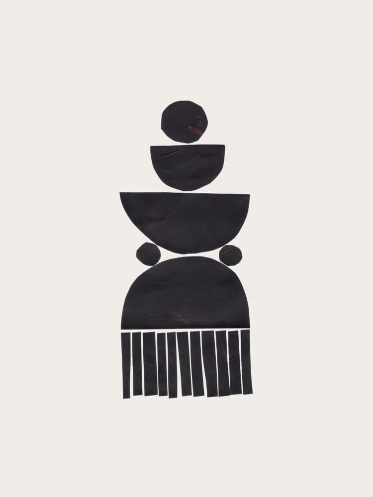 Geometric Stacked Forms by Ejaaz Haniff — canvas wall art