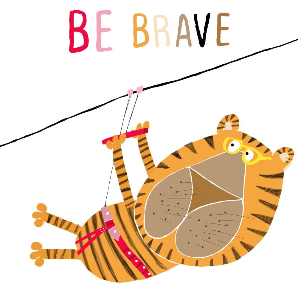 Be Brave Tiger by Carla Daly — canvas wall art