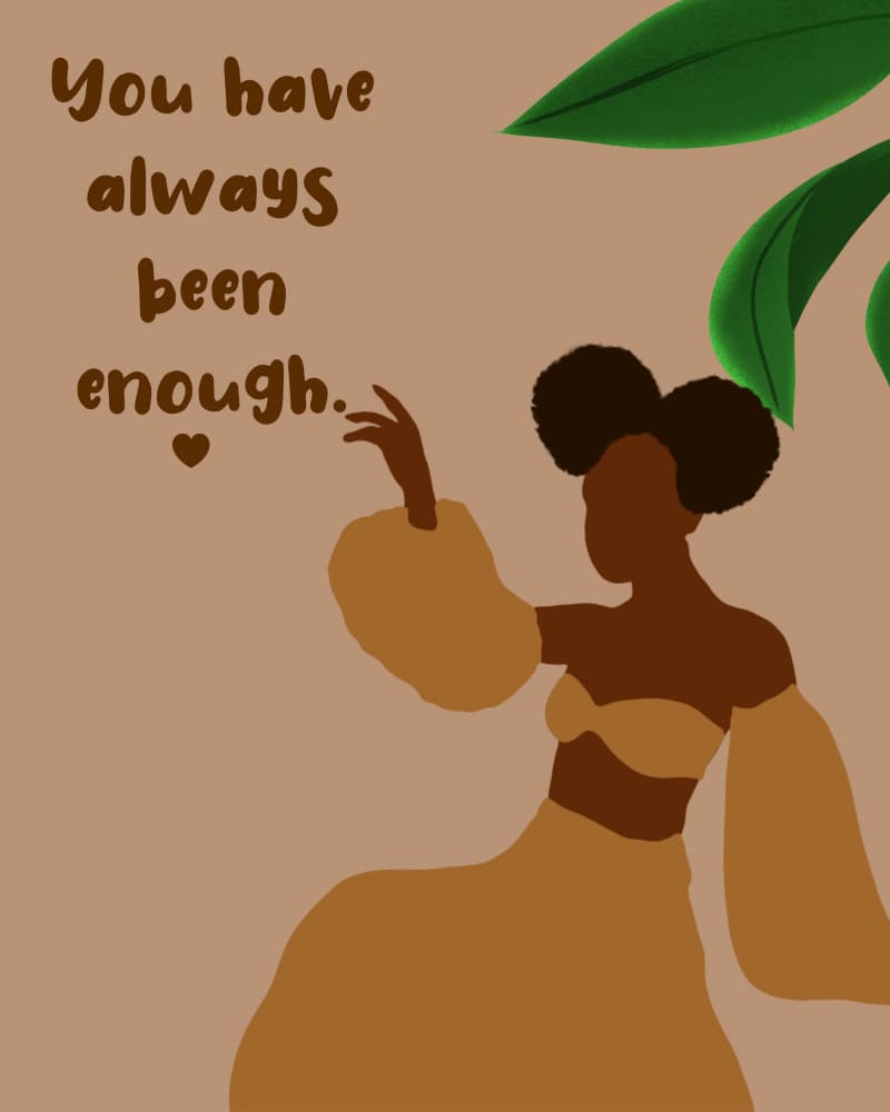 Enough by Carelle N'guessan — canvas wall art