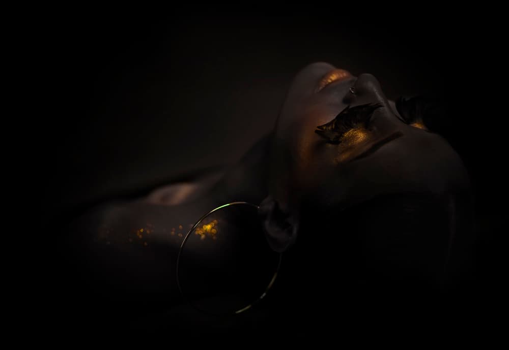 Golden Dark Beauty by MAYA ILTUS — canvas wall art