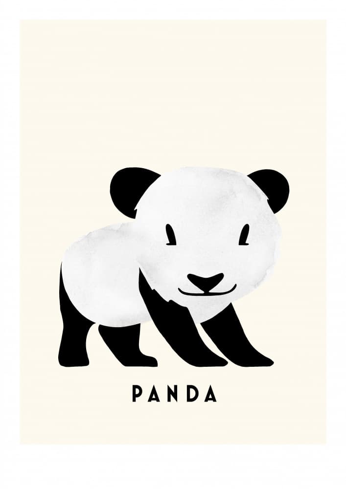Cute Baby Panda by Erik Wintzell — canvas wall art