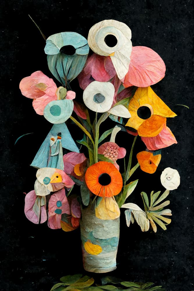 Floral Whimsy by Treechild — canvas wall art