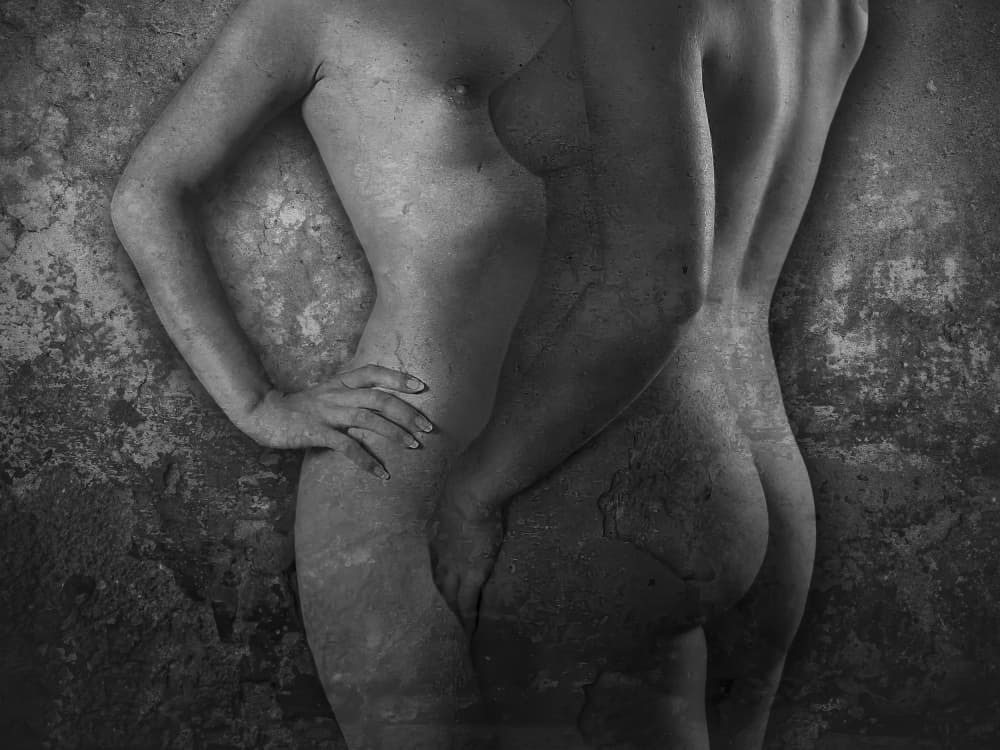 Sensual Textured Nudes by Jan Donckers — canvas wall art