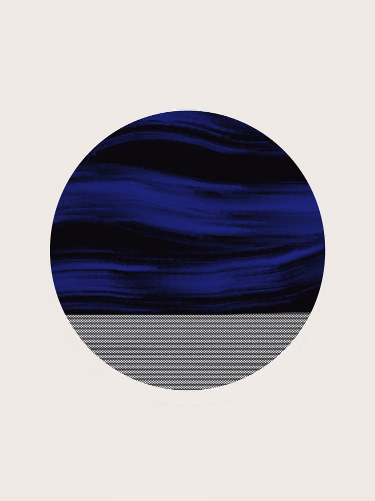 Deep Blue Horizon by Little Dean — canvas wall art