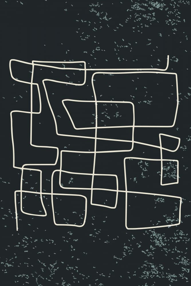 Organic Abstract Lines by jay stanley — canvas wall art