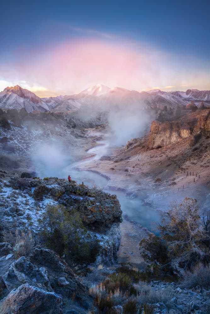 Hot creek by Ti Wang — canvas wall art