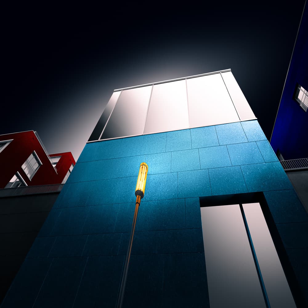 Architectural Night Glow by Marc Huybrighs — canvas wall art