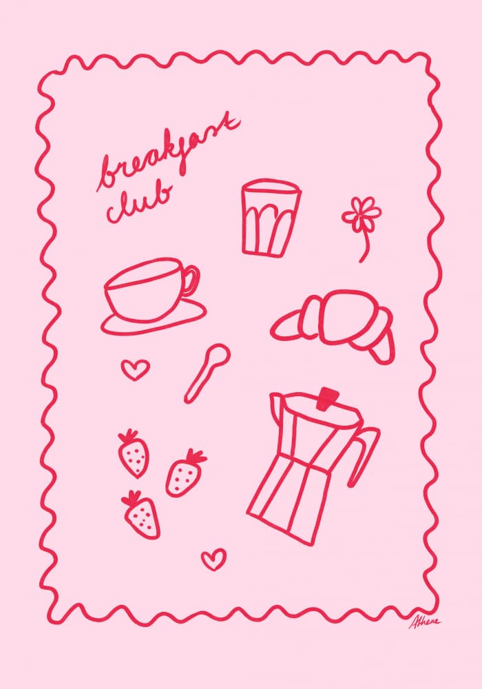 Breakfast Club by Athene Fritsch — canvas wall art