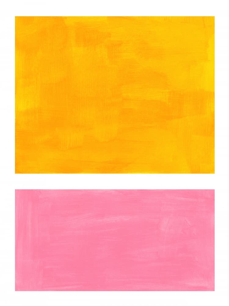 Vibrant Yellow Pink Strokes by Ejaaz Haniff — canvas wall art