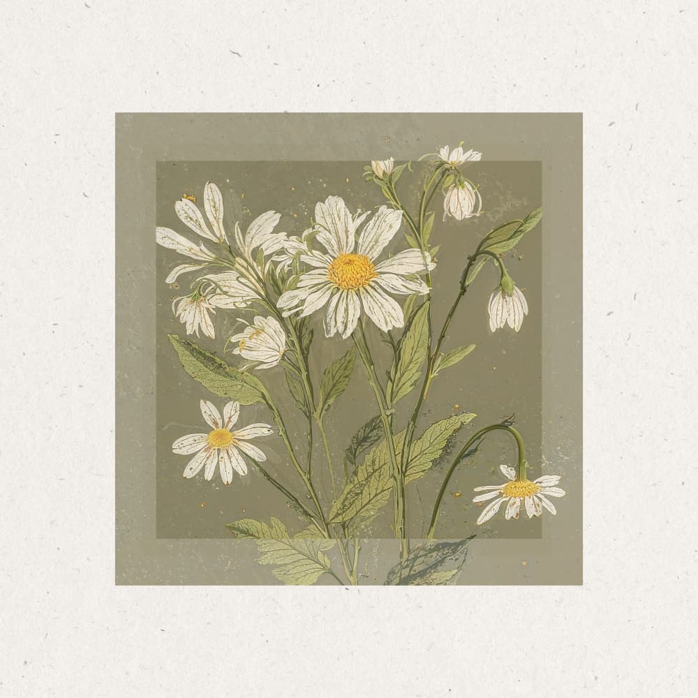 Daisy Elegance by THE MIUUS STUDIO — canvas wall art