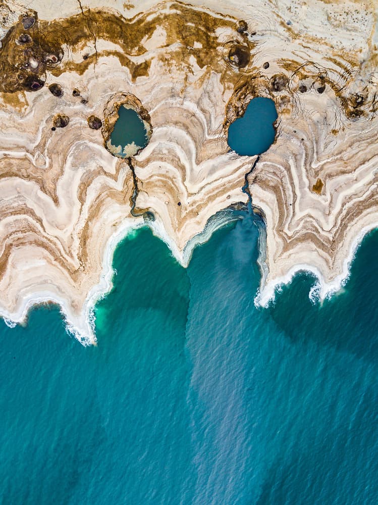 Coastal Salt Patterns by Tzvika Stein — canvas wall art